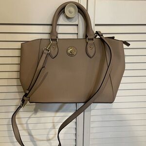 Anne Klein Taupe Satchel Bag